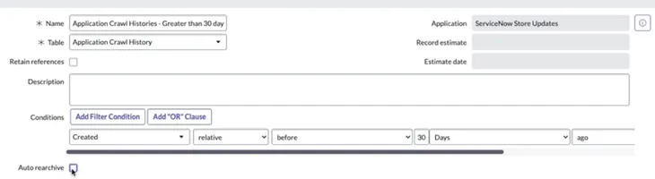 Archive Rule Form